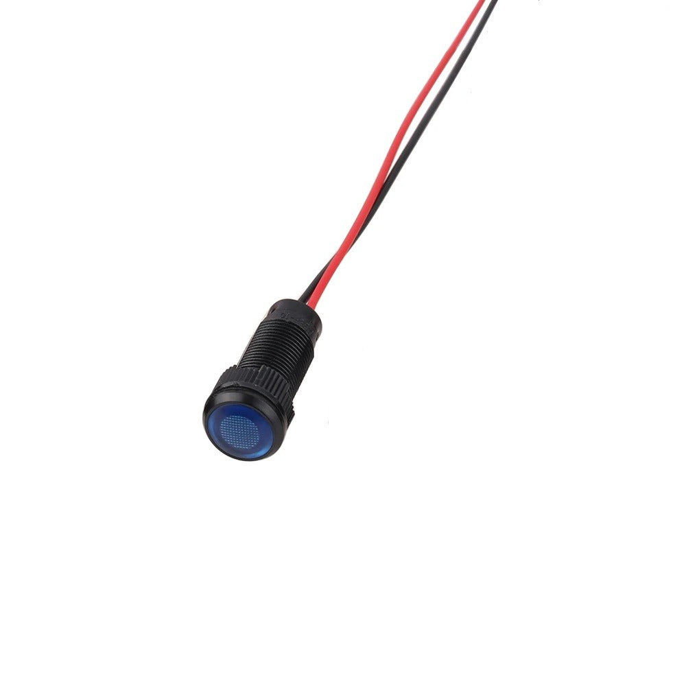 Mini LED indicatielampje - Blauw - 10mm - 12/24V Mini LED indicatielampje - Blauw - 10mm - 12/24V